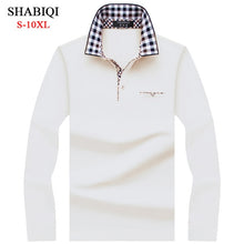 Load image into Gallery viewer, SHABIQI Classic Brand Men shirt Men Polo Shirt Men Long Sleeve Polos Shirt T Designer Polo Shirt Plus Size 6XL 7XL 8XL 9XL 10XL
