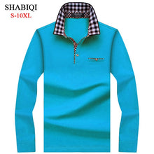 Load image into Gallery viewer, SHABIQI Classic Brand Men shirt Men Polo Shirt Men Long Sleeve Polos Shirt T Designer Polo Shirt Plus Size 6XL 7XL 8XL 9XL 10XL