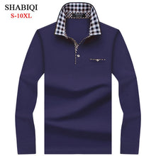 Load image into Gallery viewer, SHABIQI Classic Brand Men shirt Men Polo Shirt Men Long Sleeve Polos Shirt T Designer Polo Shirt Plus Size 6XL 7XL 8XL 9XL 10XL